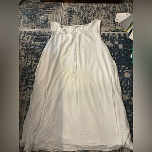 Pinkblush White Sleeveless Scoop Neck Nursing Tank